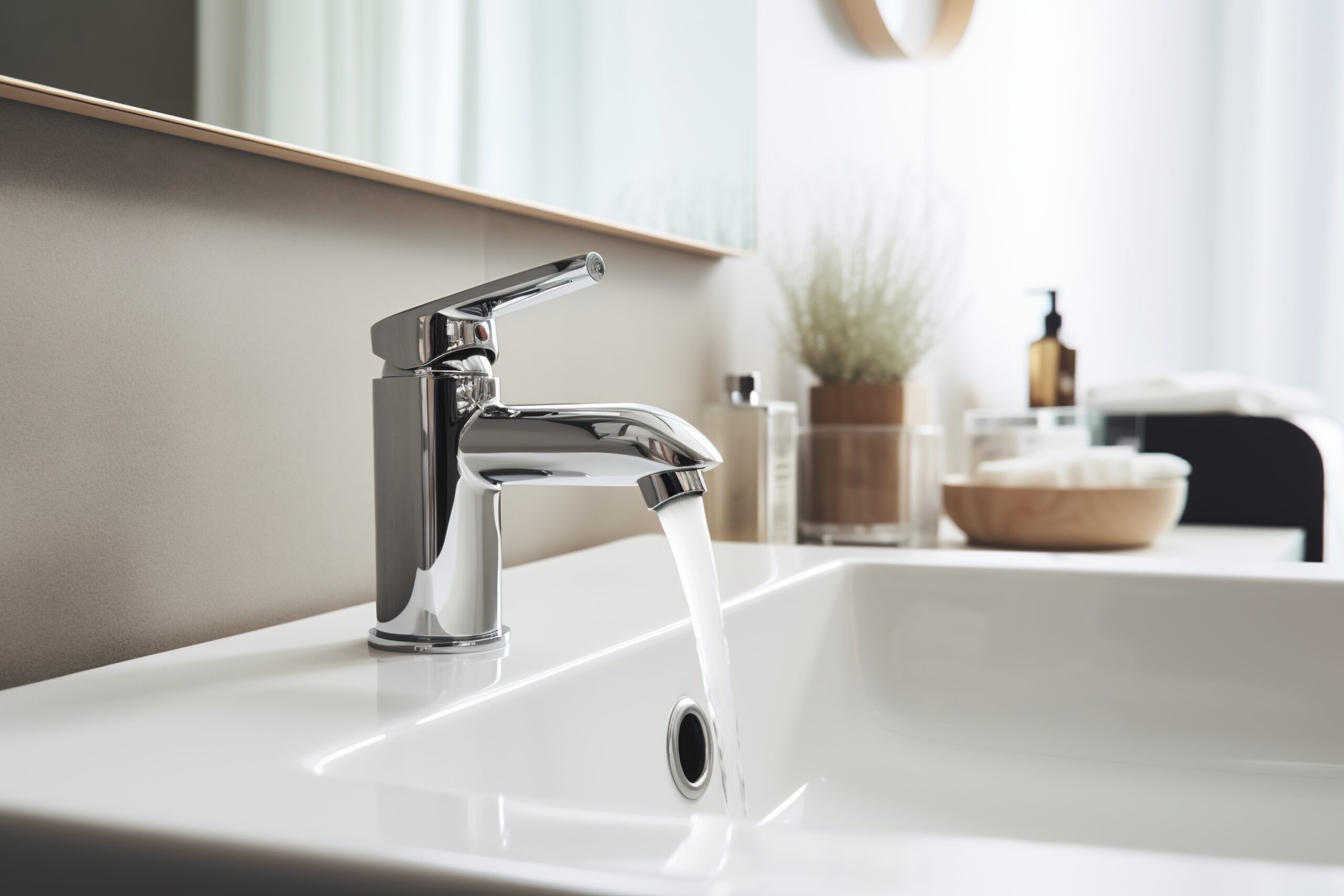 Sparkling faucet and sink